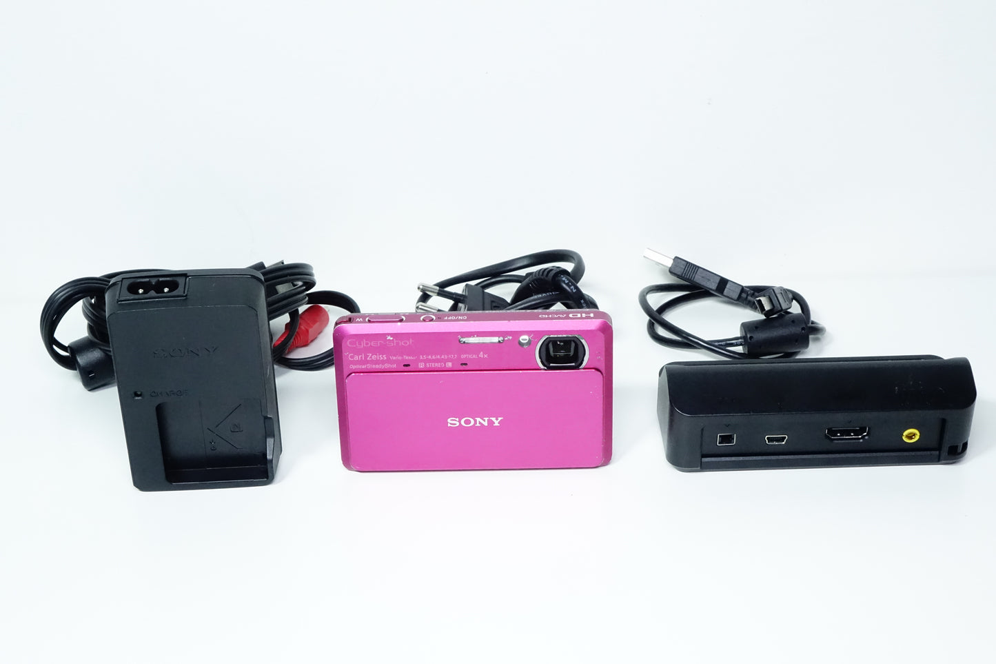 Sony Cyber-shot DSC-TX9 12.2MP Digicam Y2K Rosa + Base - GARANZIA