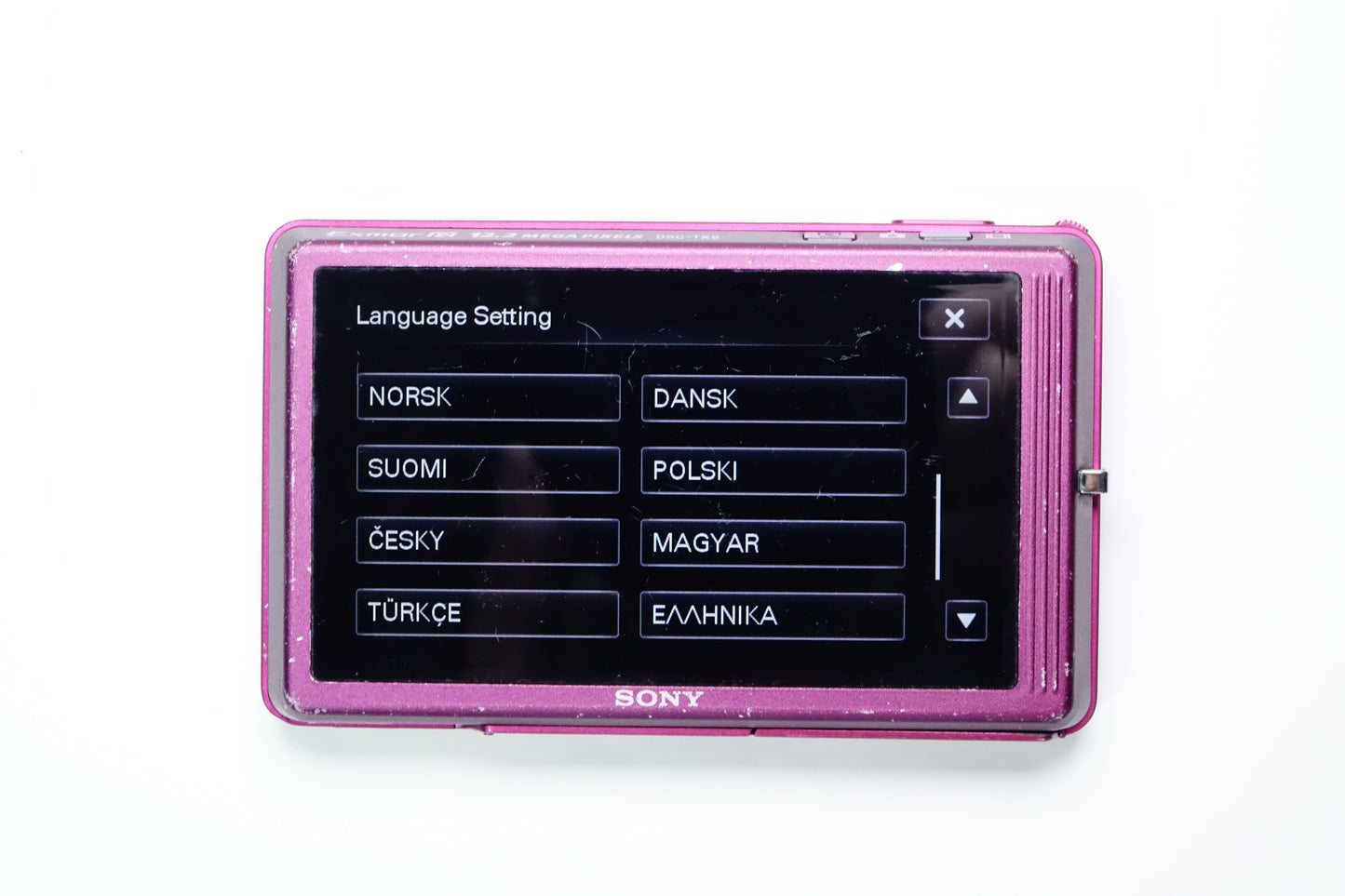 Sony Cyber-shot DSC-TX9 12.2MP Digicam Y2K Rosa + Base - GARANZIA