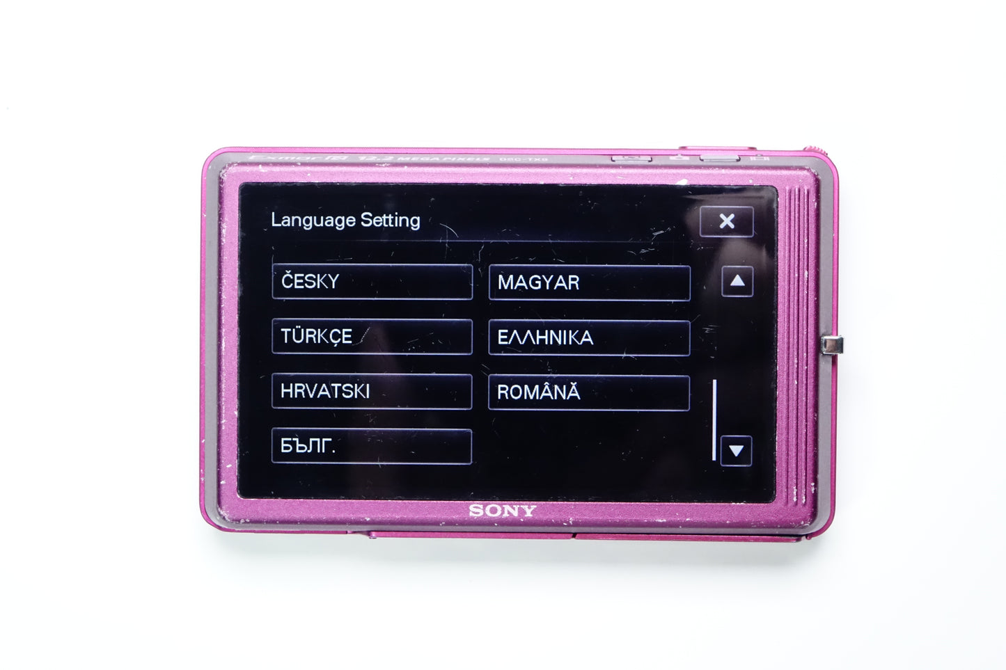 Sony Cyber-shot DSC-TX9 12.2MP Digicam Y2K Rosa + Base - GARANZIA