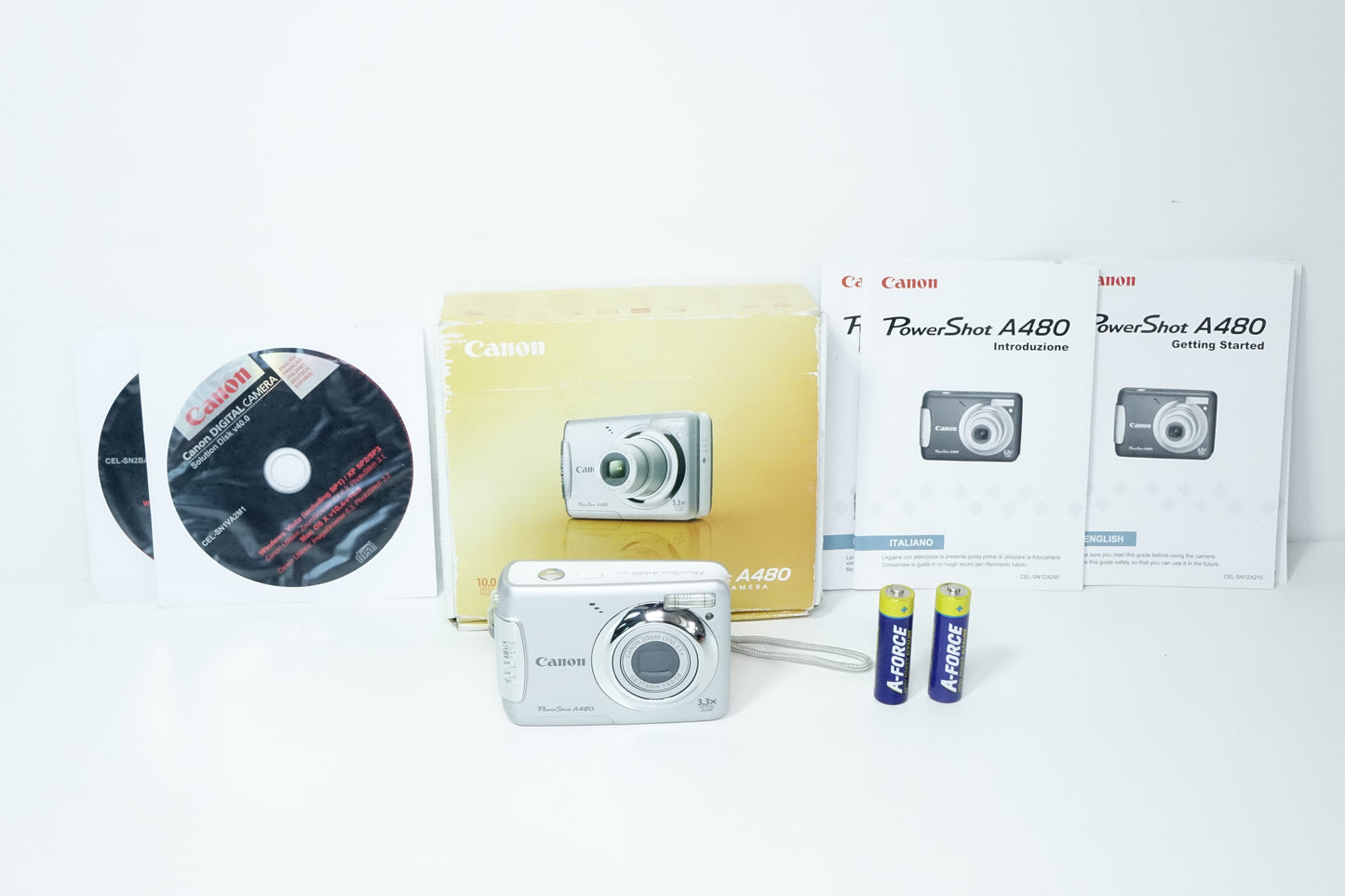 Canon PowerShot A480 Compatta CCD Argento - GARANZIA 12 MESI