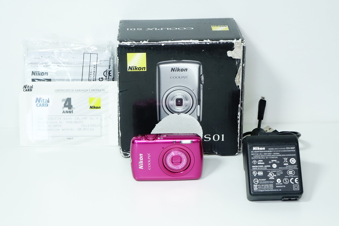 Nikon Coolpix S01 Rosa Fotocamera Compatta 10,1MP - GARANZIA 12 MESI