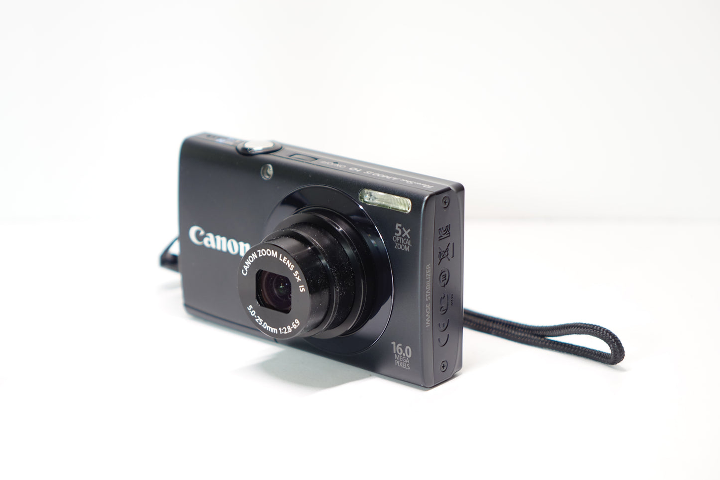 Canon PowerShot A3400 IS 16MP Nera Fotocamera Digicam SD 8GB + Custodia - Garanzia 12 mesi