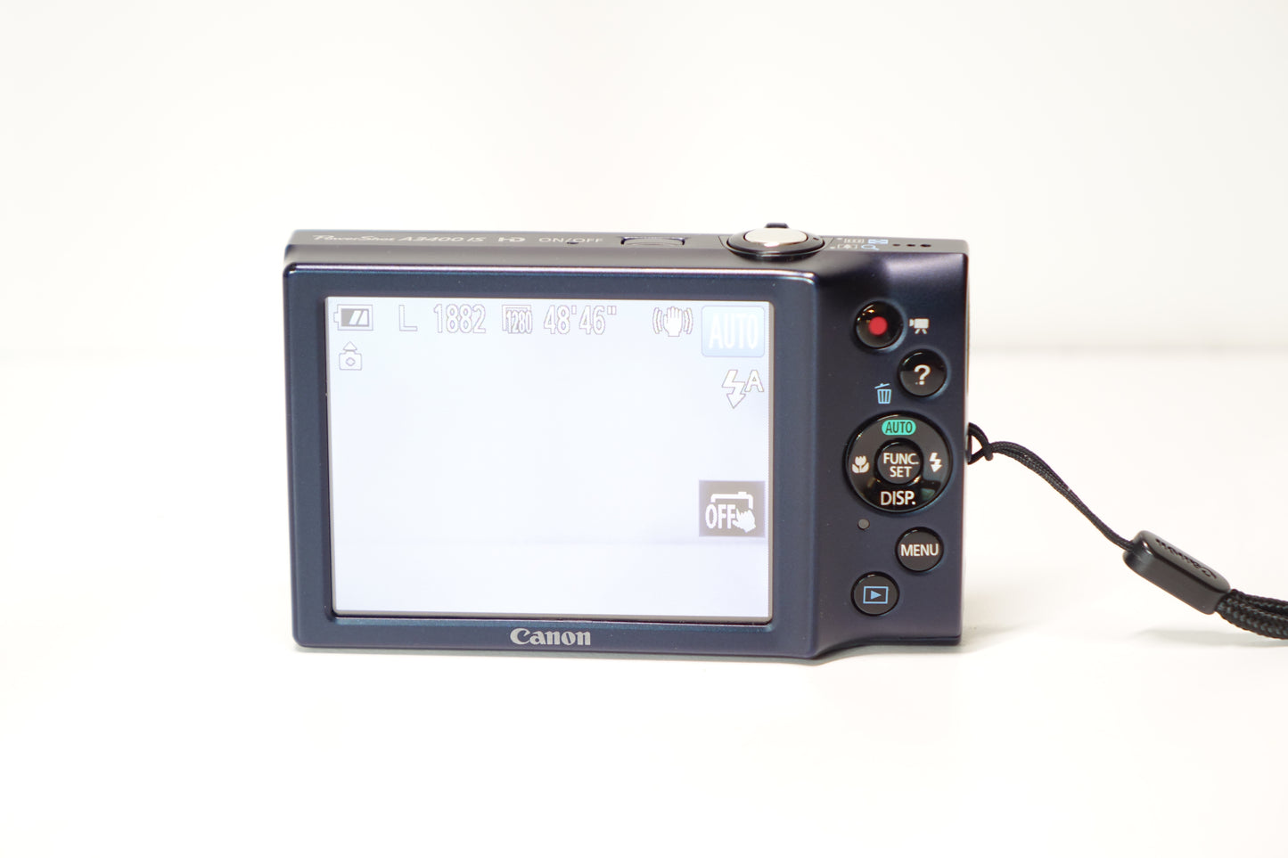Canon PowerShot A3400 IS 16MP Nera Fotocamera Digicam SD 8GB + Custodia - Garanzia 12 mesi