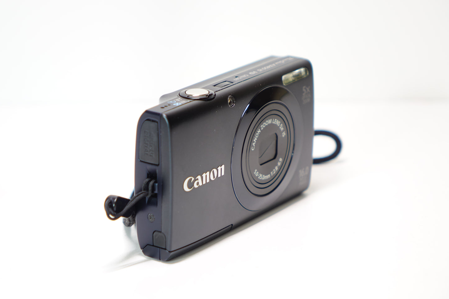 Canon PowerShot A3400 IS 16MP Nera Fotocamera Digicam SD 8GB + Custodia - Garanzia 12 mesi