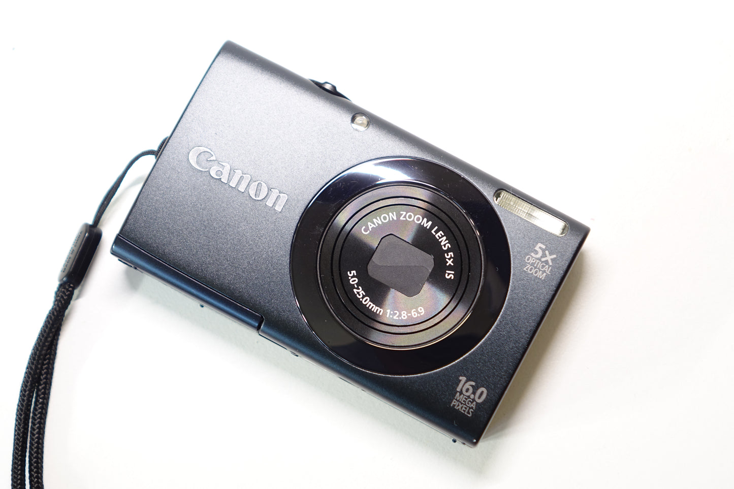 Canon PowerShot A3400 IS 16MP Nera Fotocamera Digicam SD 8GB + Custodia - Garanzia 12 mesi