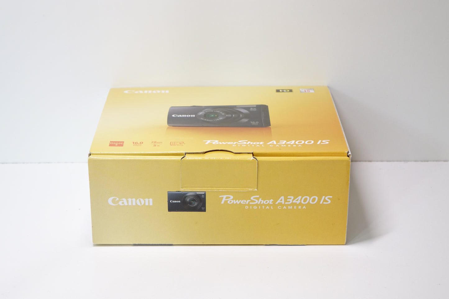 Canon PowerShot A3400 IS 16MP Nera Fotocamera Digicam SD 8GB + Custodia - Garanzia 12 mesi