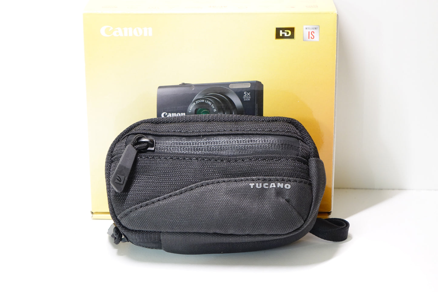 Canon PowerShot A3400 IS 16MP Nera Fotocamera Digicam SD 8GB + Custodia - Garanzia 12 mesi