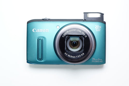 Canon PowerShot SX260 HS Turchese Compatta + SD 8GB - GARANZIA 12 MESI