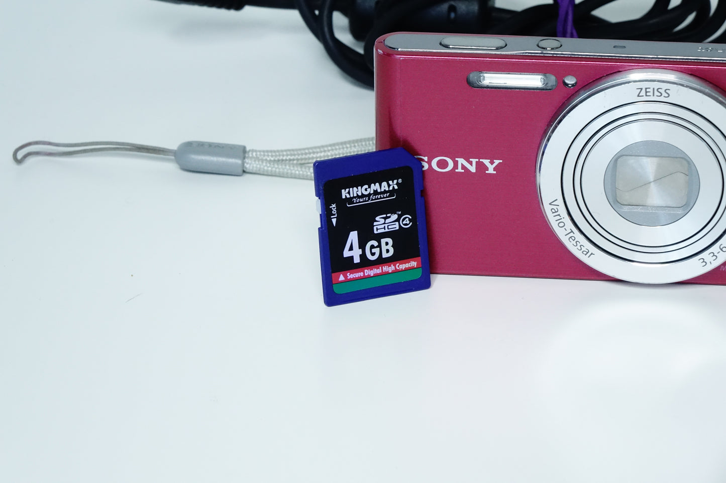 *LEGGI* Sony Cyber-Shot DSC-W830 Rosa Fotocamera Compatta CCD + SD 4GB