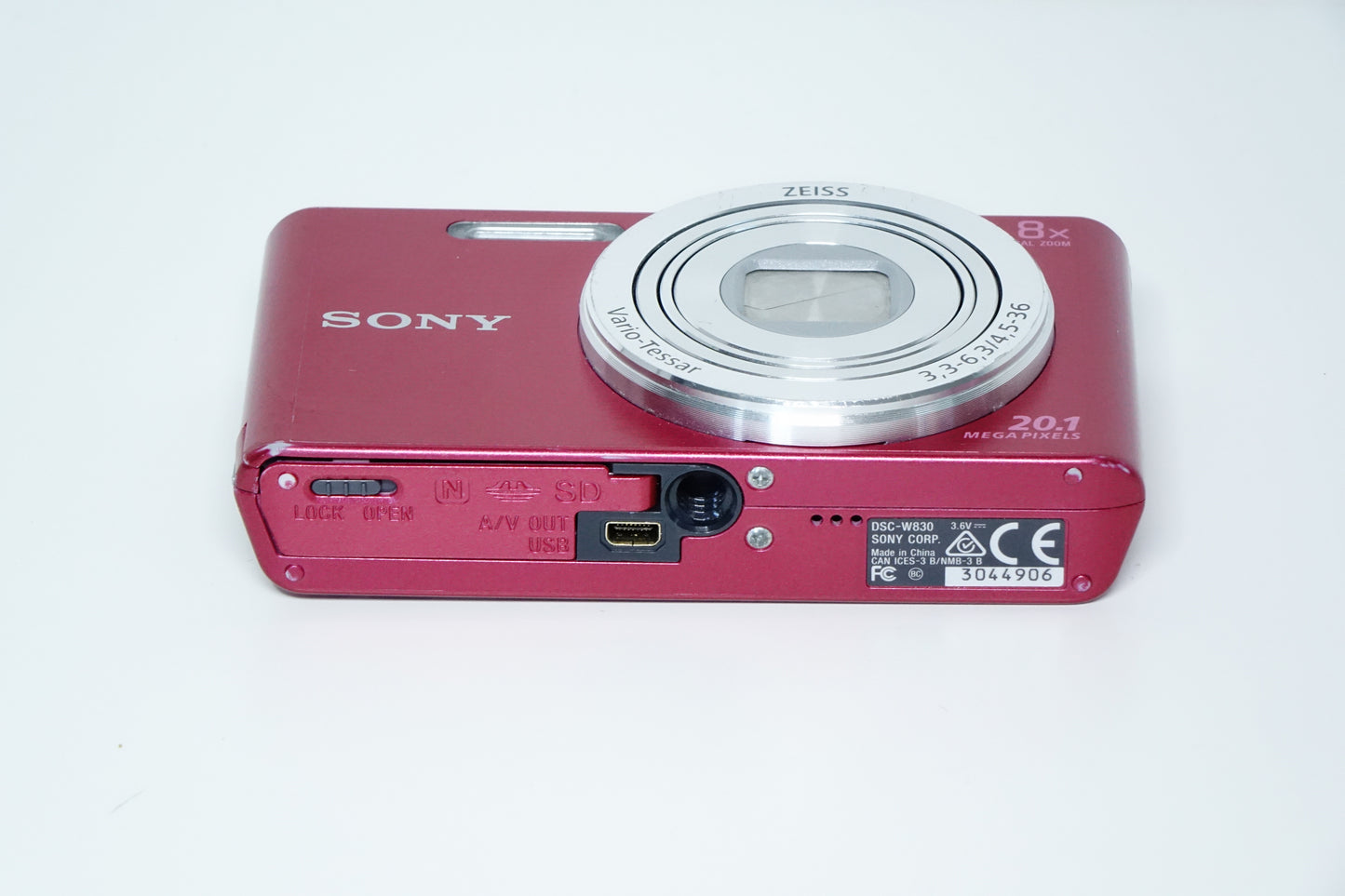 *LEGGI* Sony Cyber-Shot DSC-W830 Rosa Fotocamera Compatta CCD + SD 4GB