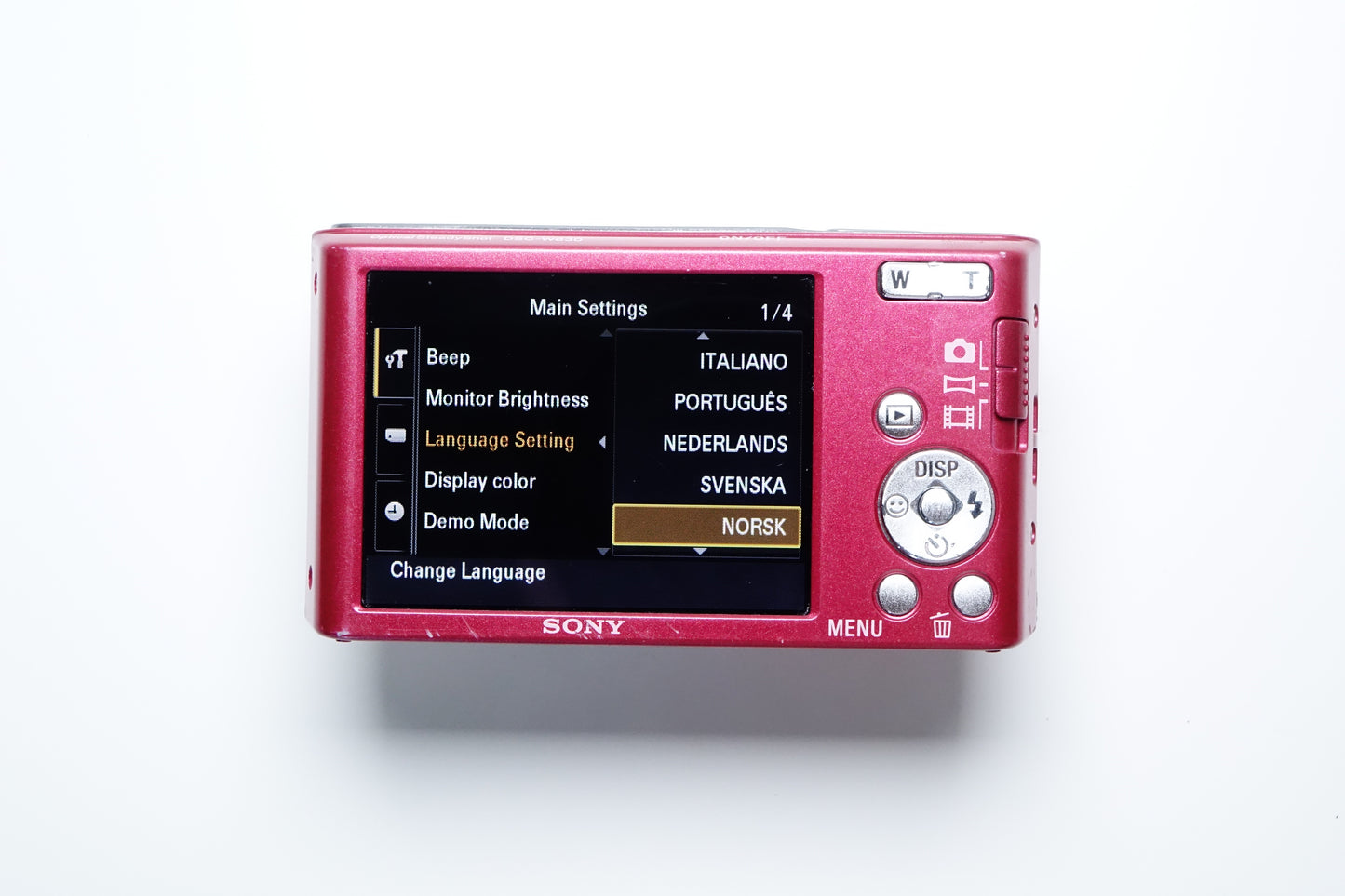 *LEGGI* Sony Cyber-Shot DSC-W830 Rosa Fotocamera Compatta CCD + SD 4GB