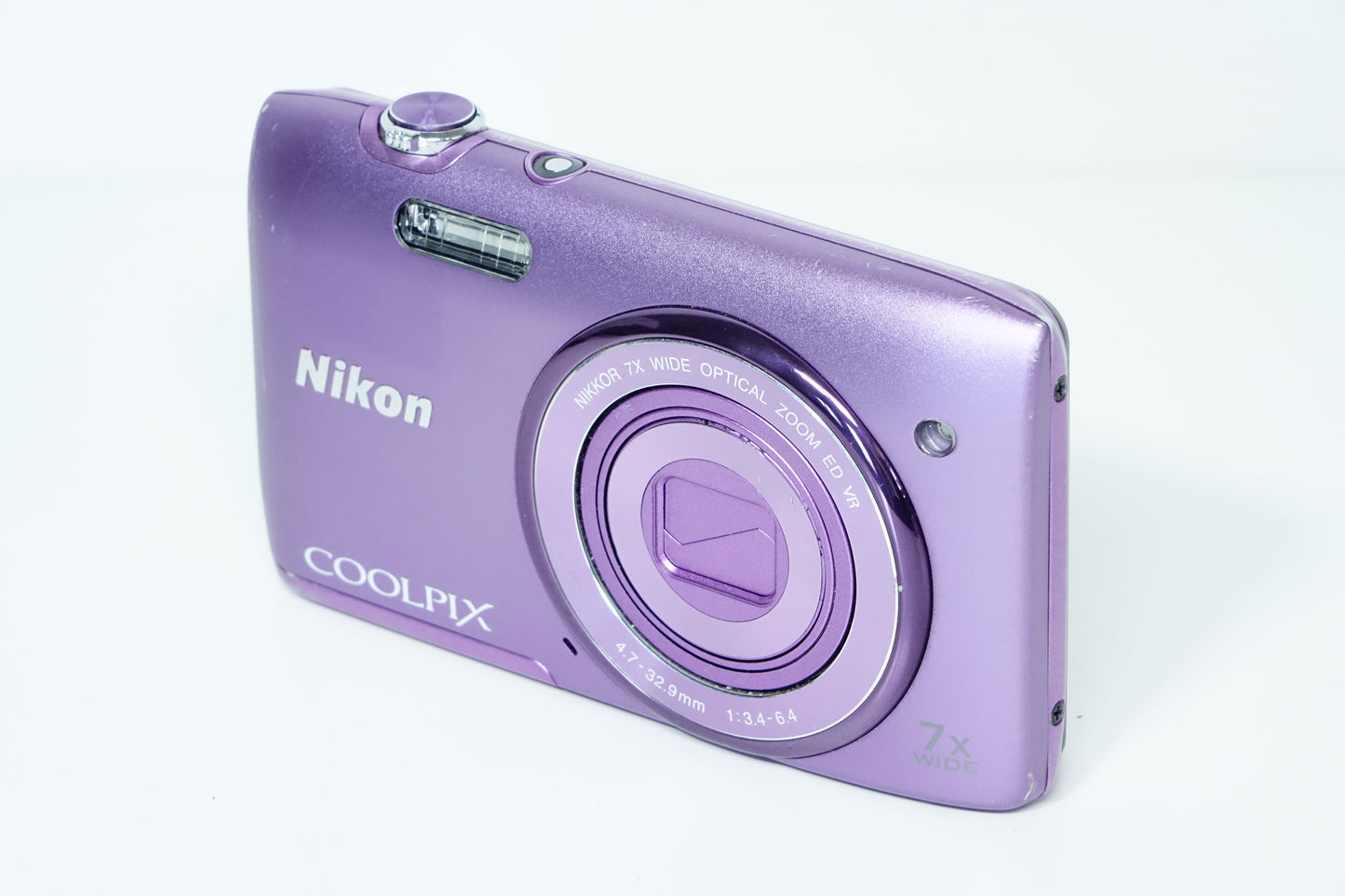 *LEGGI* Nikon Coolpix S3500 Viola Fotocamera Compatta - GARANZIA 12 MESI