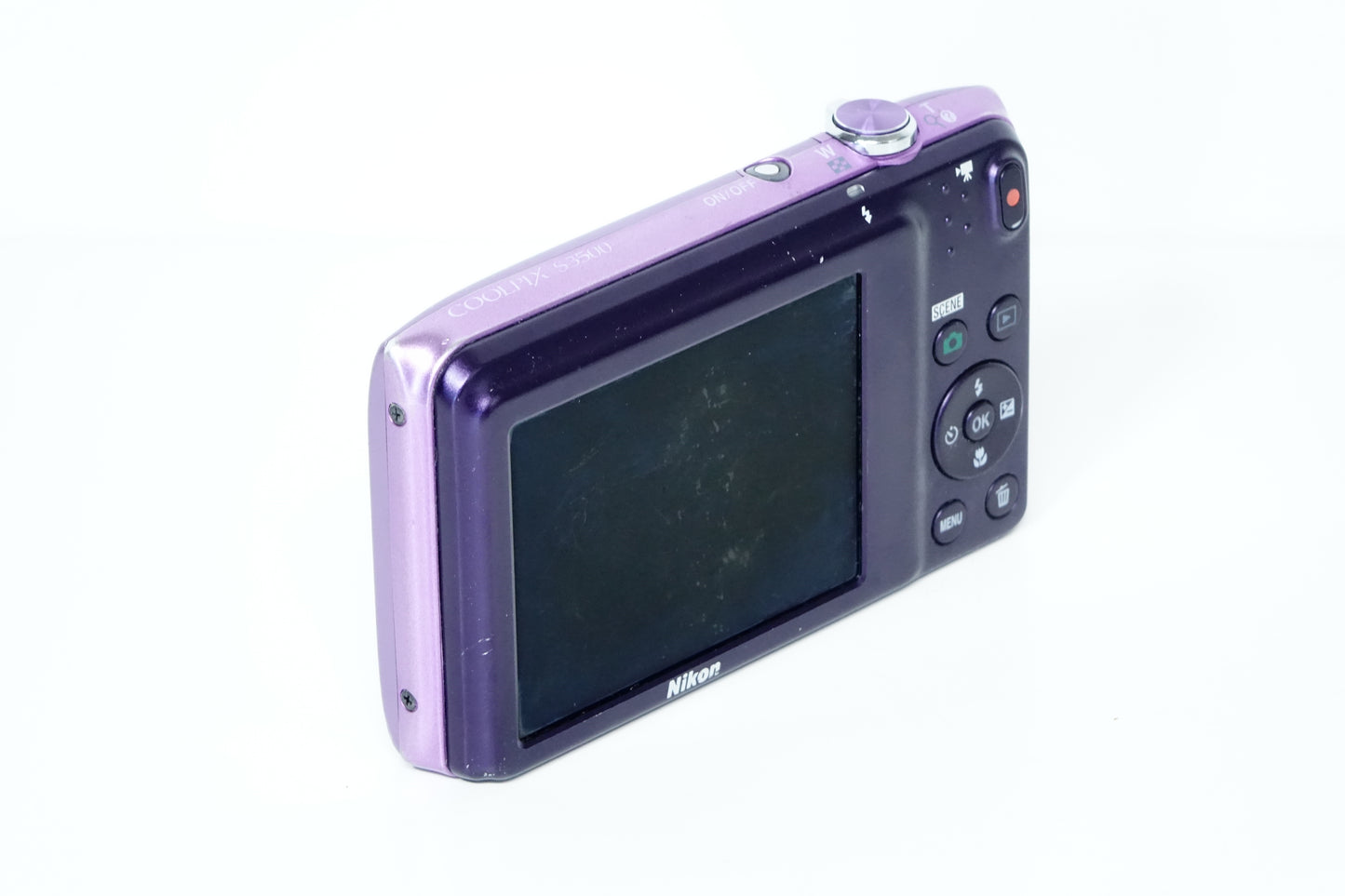 *LEGGI* Nikon Coolpix S3500 Viola Fotocamera Compatta - GARANZIA 12 MESI