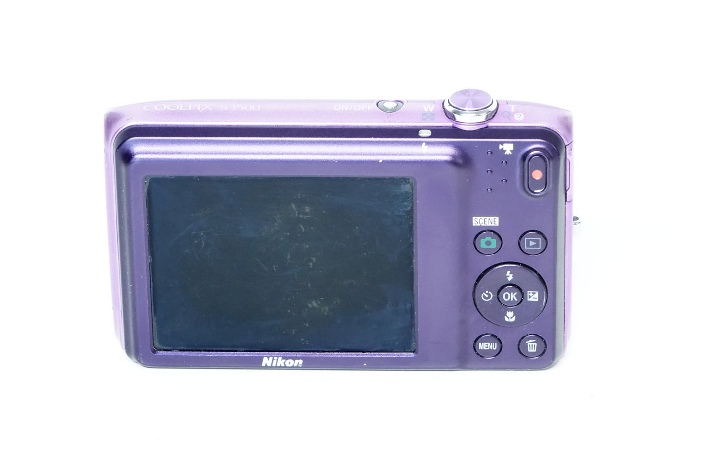 *LEGGI* Nikon Coolpix S3500 Viola Fotocamera Compatta - GARANZIA 12 MESI
