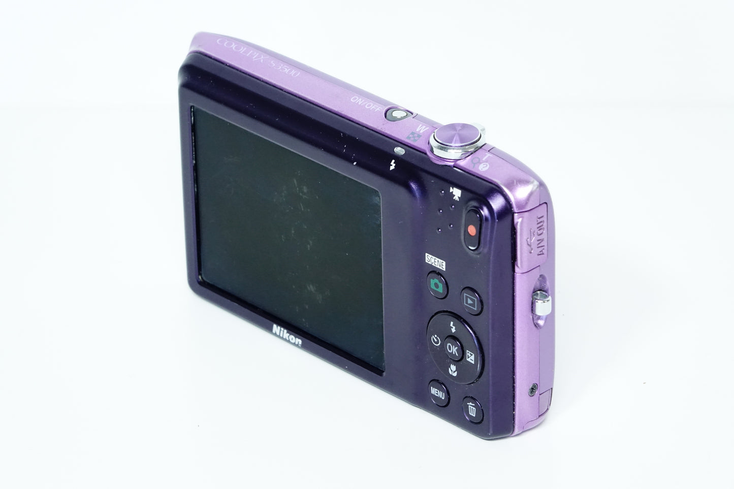 *LEGGI* Nikon Coolpix S3500 Viola Fotocamera Compatta - GARANZIA 12 MESI