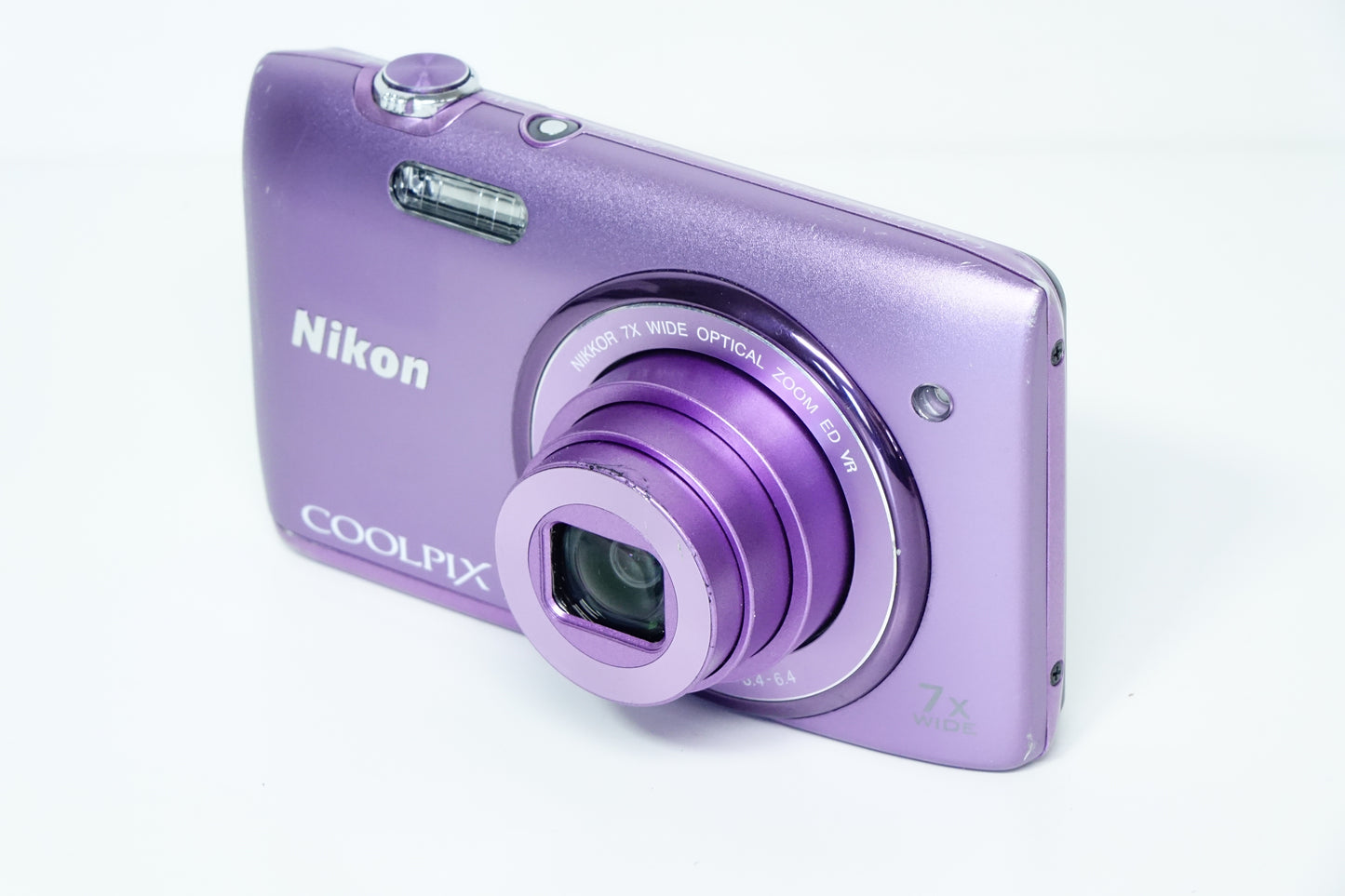 *LEGGI* Nikon Coolpix S3500 Viola Fotocamera Compatta - GARANZIA 12 MESI