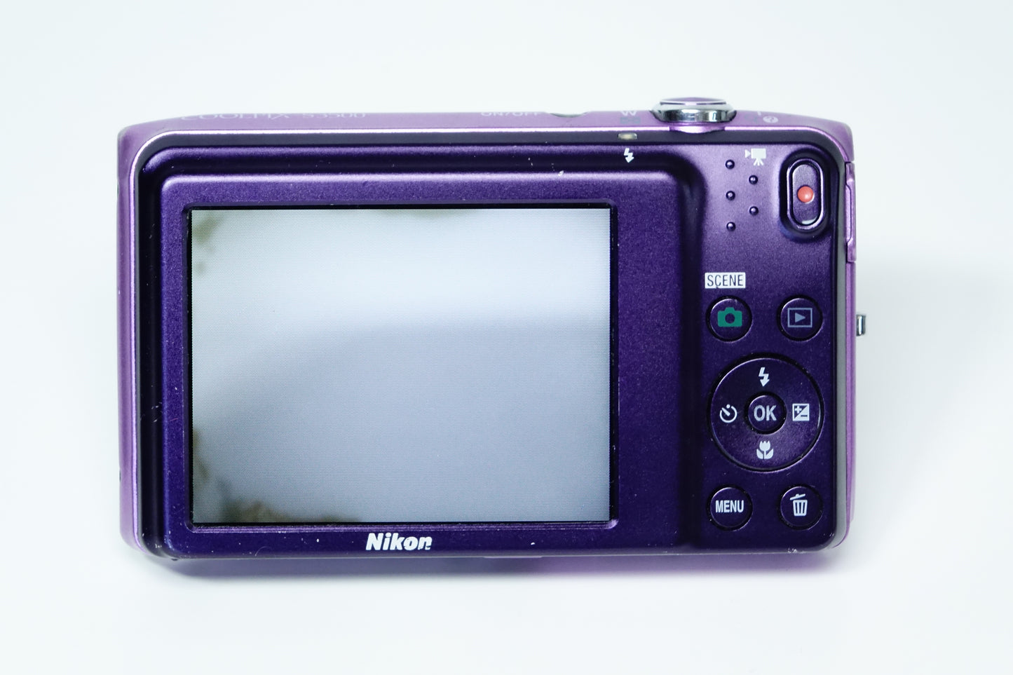 *LEGGI* Nikon Coolpix S3500 Viola Fotocamera Compatta - GARANZIA 12 MESI