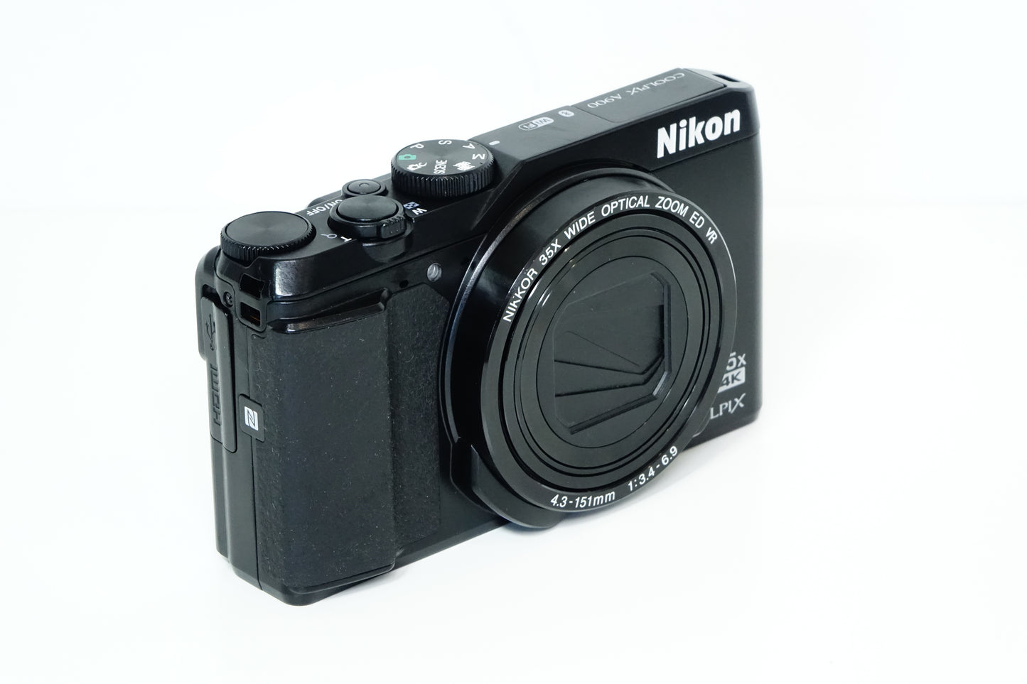 NIKON Coolpix A900 Nera 20MP ZOOM 35X + 2 Batterie - Garanzia 12 mesi