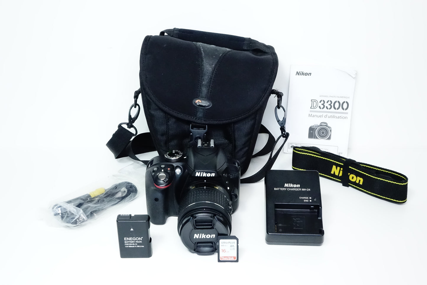 Nikon D3300 Obiettivo AF-P 18-55mm G VR Borsa SD 16GB - Garanzia 12 mesi - 1576 SCATTI