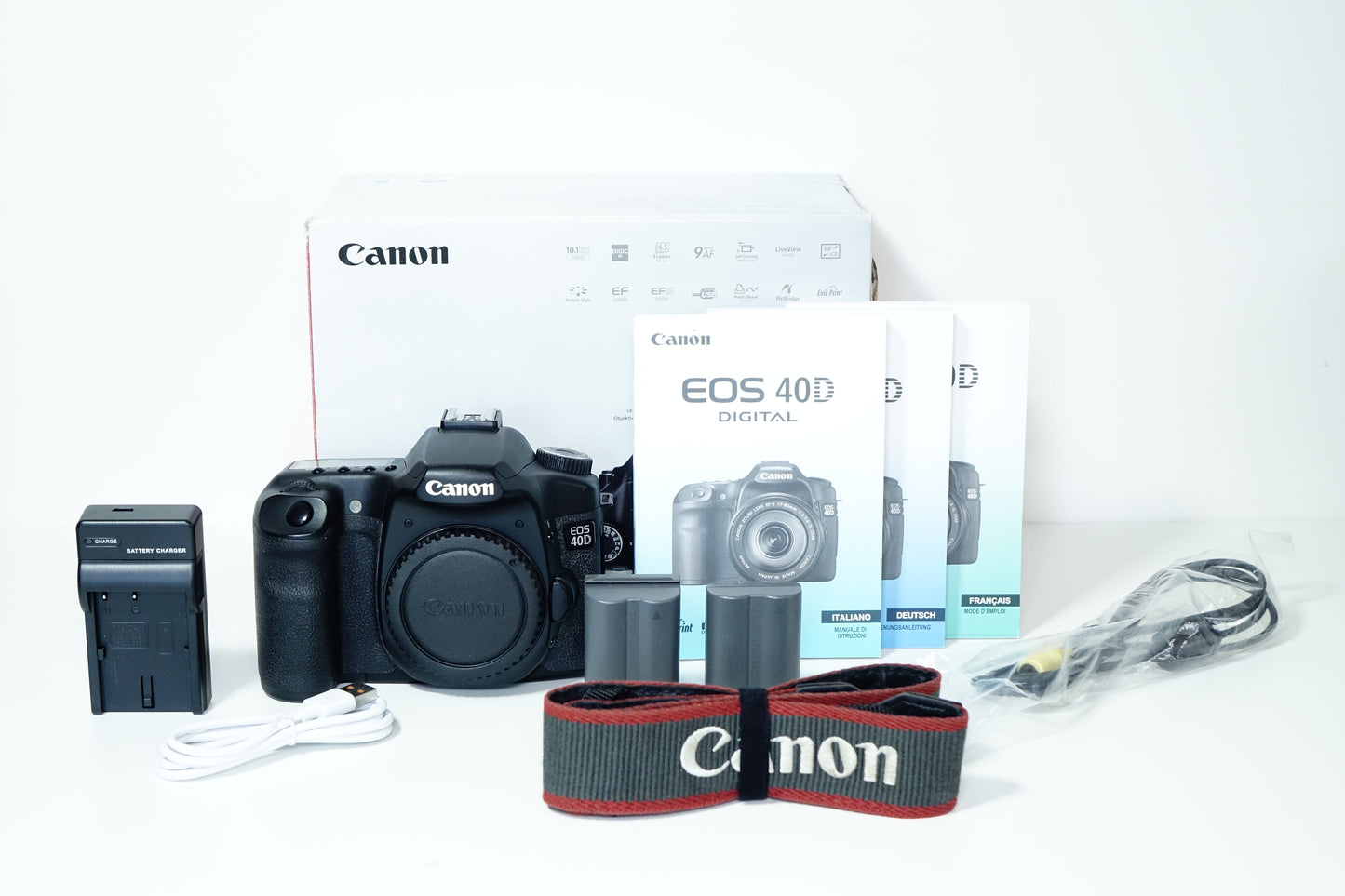 Canon EOS 40D Reflex Body Corpo + 2 Batterie - 15K SCATTI GARANZIA 12 MESI