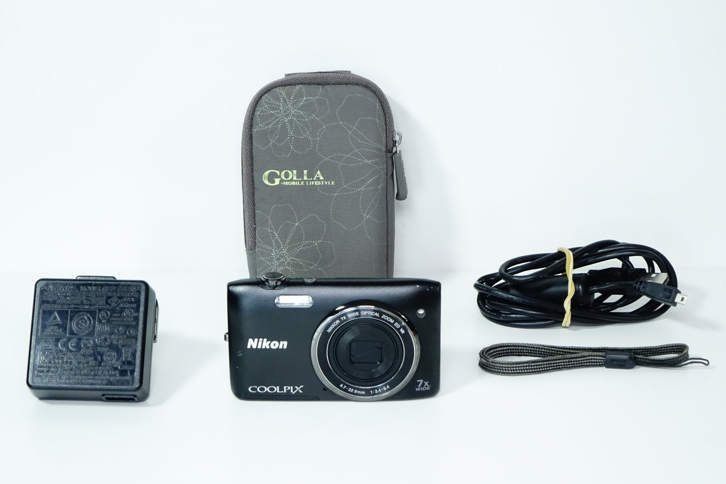 Nikon S3500 Compatta CCD Nera + SD 4GB, Custodia - GARANZIA 12 MESI