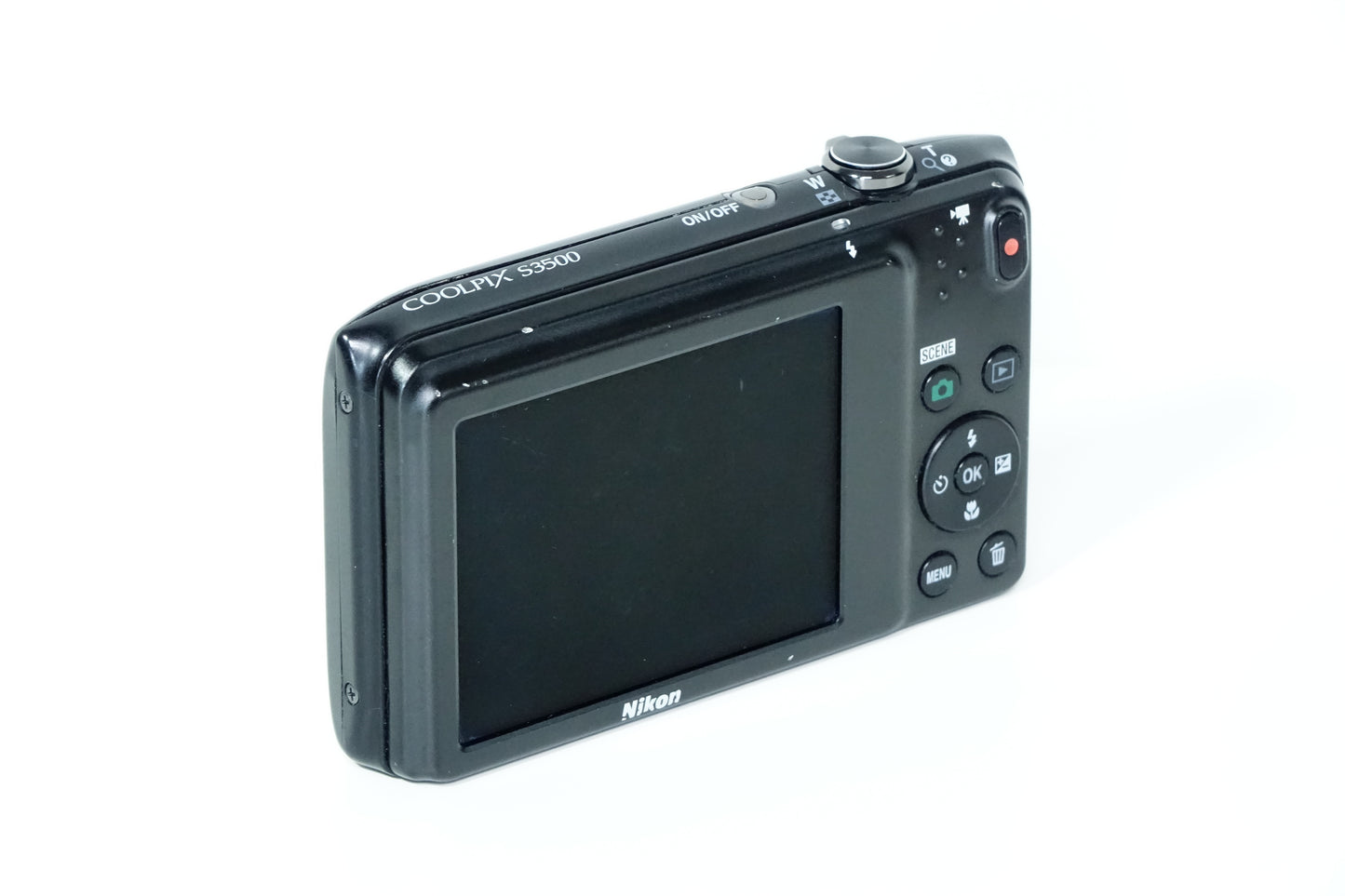 Nikon S3500 Compatta CCD Nera + SD 4GB, Custodia - GARANZIA 12 MESI