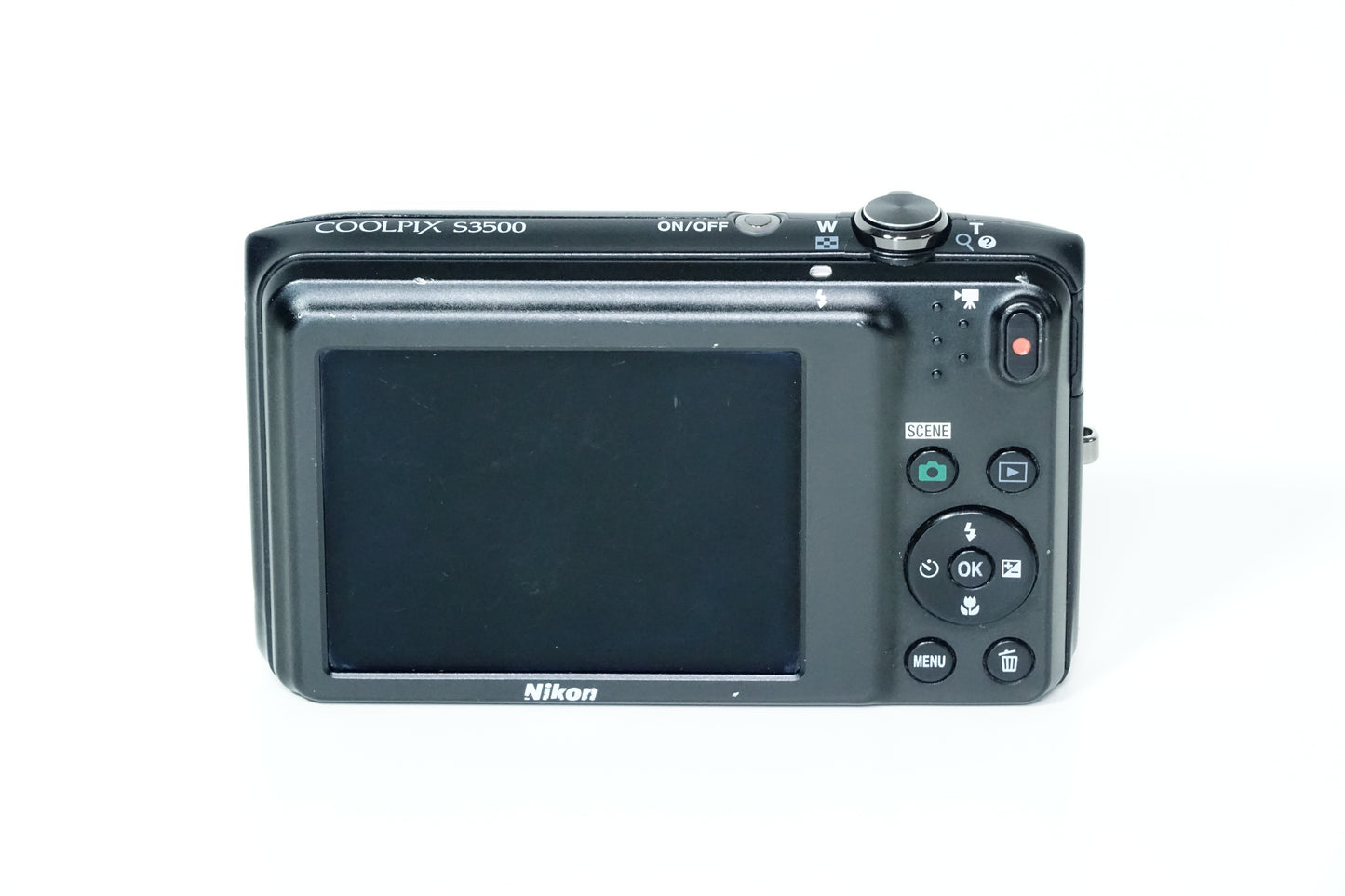 Nikon S3500 Compatta CCD Nera + SD 4GB, Custodia - GARANZIA 12 MESI