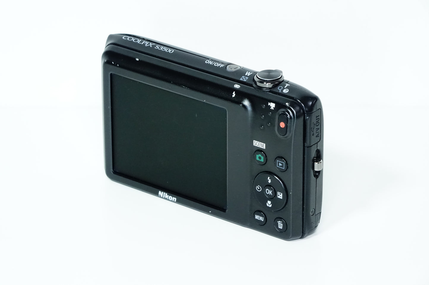 Nikon S3500 Compatta CCD Nera + SD 4GB, Custodia - GARANZIA 12 MESI