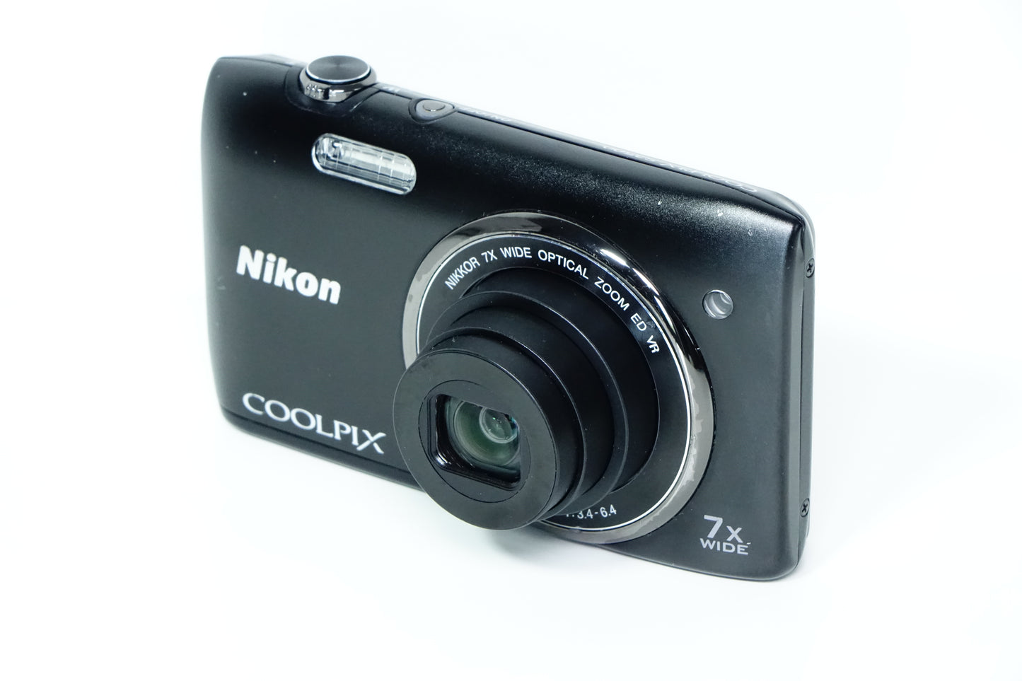 Nikon S3500 Compatta CCD Nera + SD 4GB, Custodia - GARANZIA 12 MESI