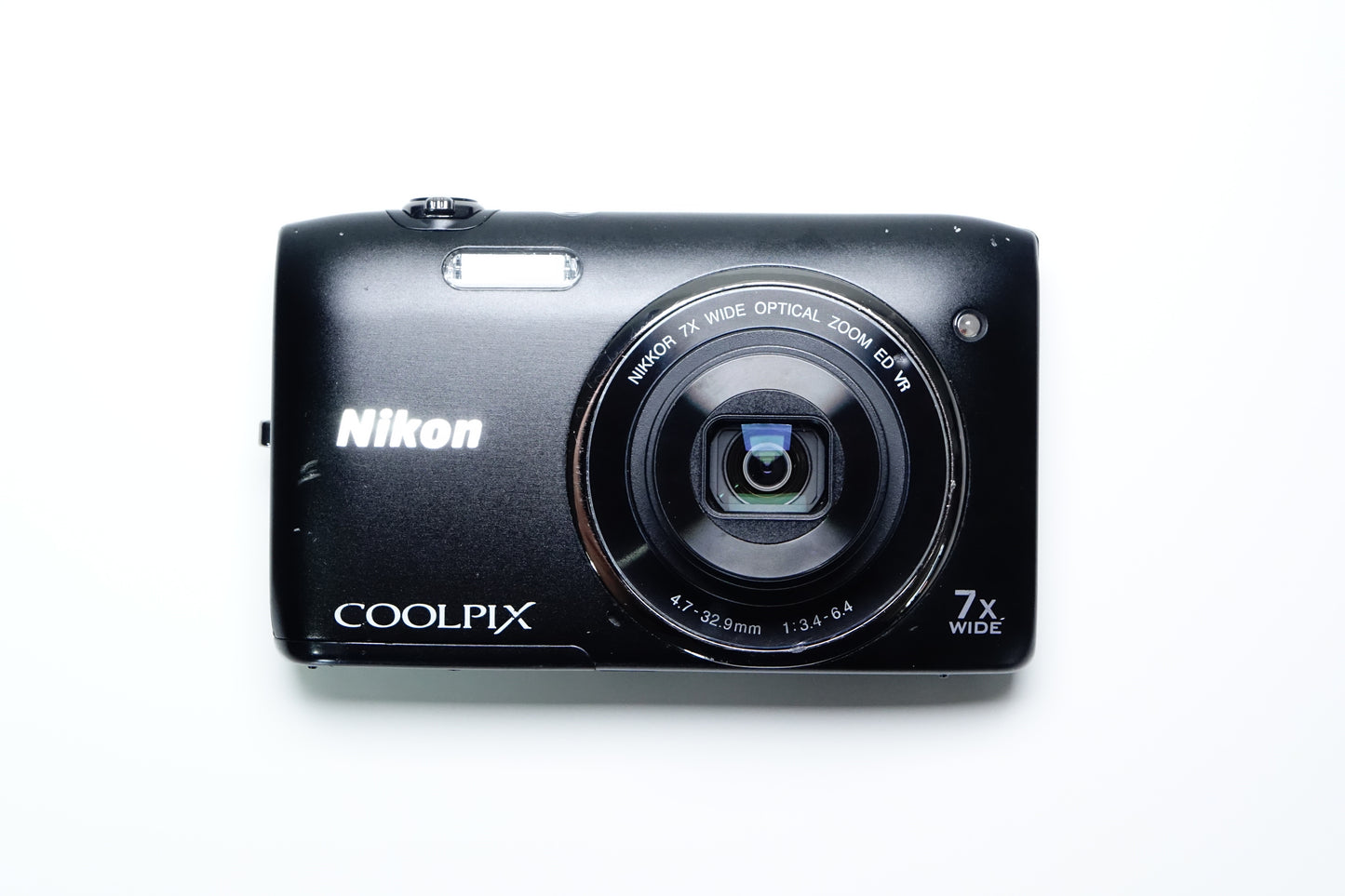 Nikon S3500 Compatta CCD Nera + SD 4GB, Custodia - GARANZIA 12 MESI