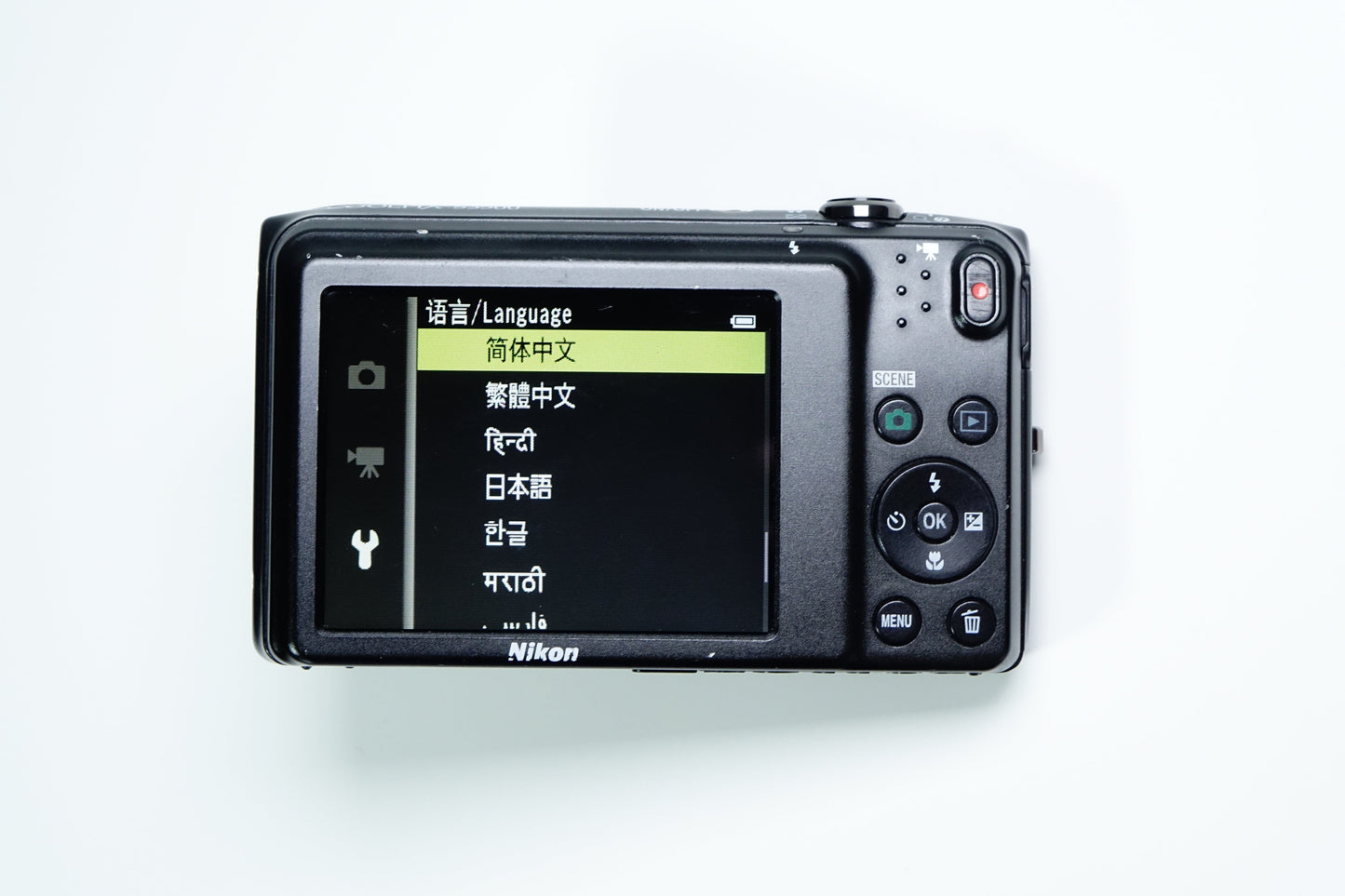 Nikon S3500 Compatta CCD Nera + SD 4GB, Custodia - GARANZIA 12 MESI