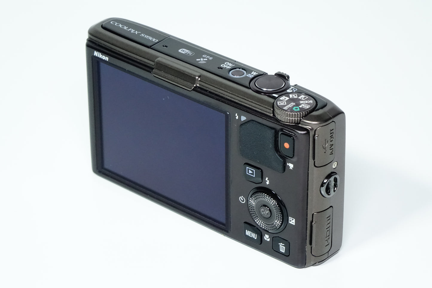 Nikon Coolpix S9500 Marrone Compatta + Custodia, SD 8GB - GARANZIA 12 MESI