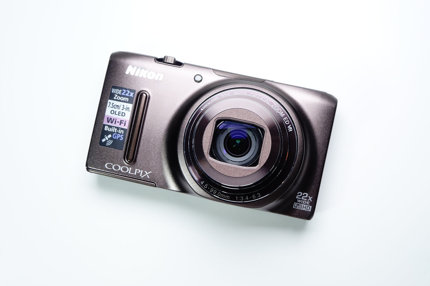 Nikon Coolpix S9500 Marrone Compatta + Custodia, SD 8GB - GARANZIA 12 MESI