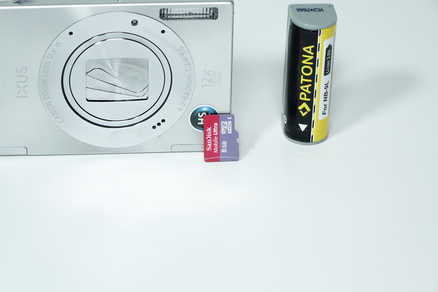 Canon IXUS 500 HS / IXY 3 / ELPH 520 HS Argento + SD - GARANZIA 12 MESI
