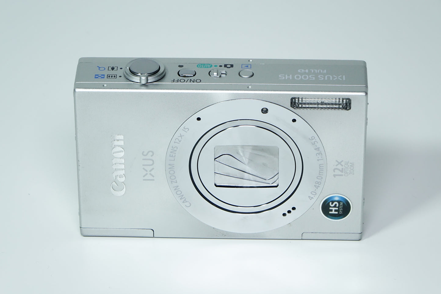 Canon IXUS 500 HS / IXY 3 / ELPH 520 HS Argento + SD - GARANZIA 12 MESI