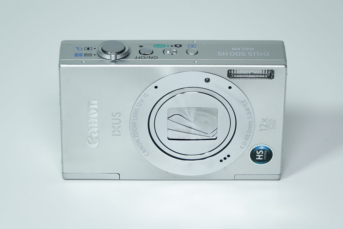 Canon IXUS 500 HS / IXY 3 / ELPH 520 HS Argento + SD - GARANZIA 12 MESI
