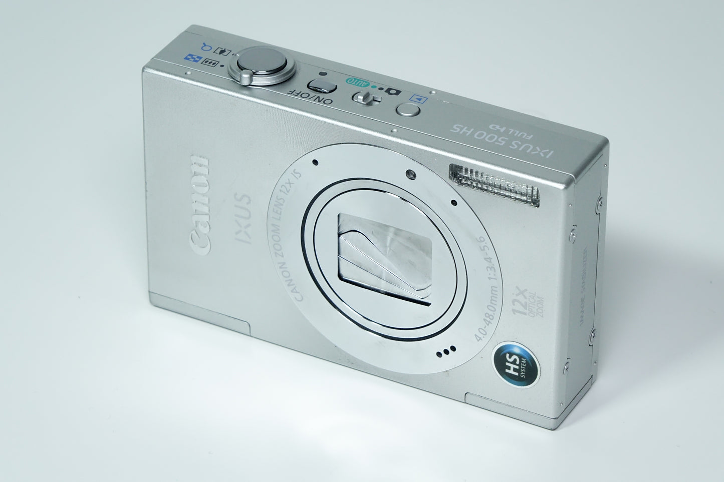 Canon IXUS 500 HS / IXY 3 / ELPH 520 HS Argento + SD - GARANZIA 12 MESI