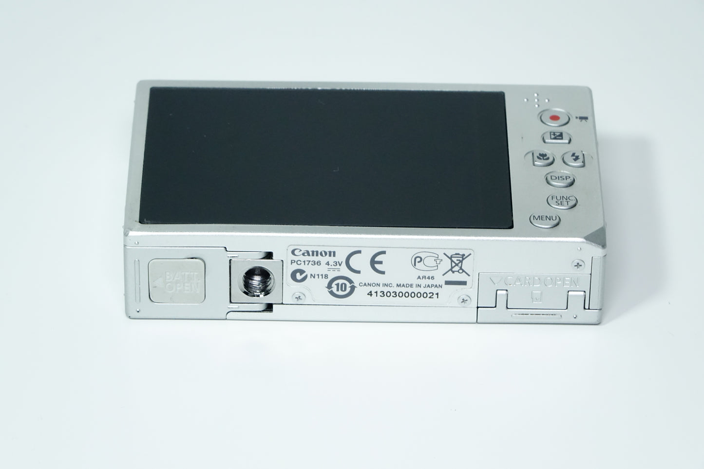 Canon IXUS 500 HS / IXY 3 / ELPH 520 HS Argento + SD - GARANZIA 12 MESI