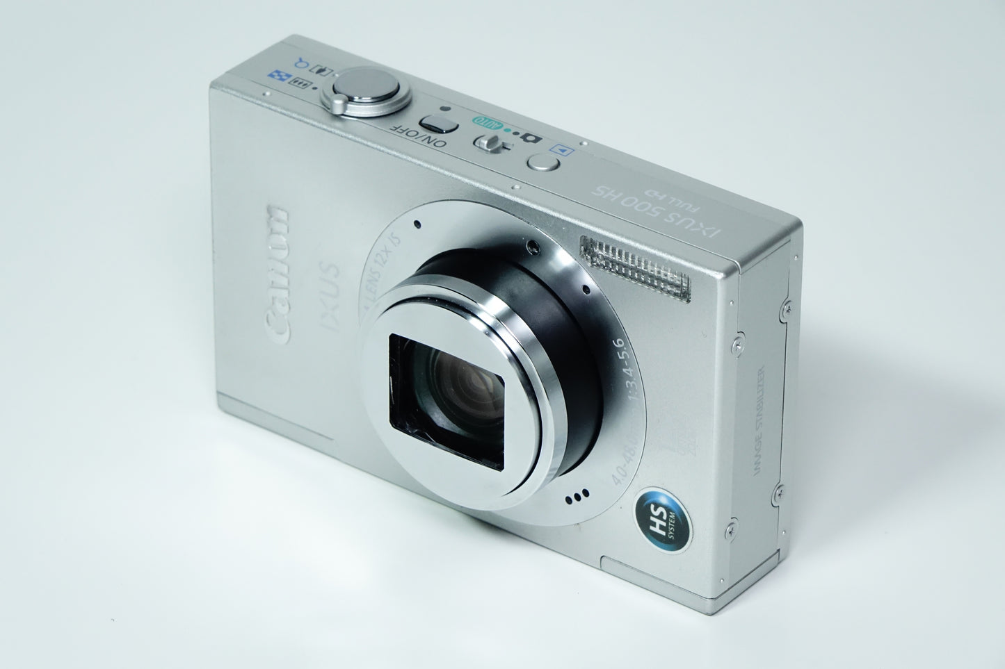 Canon IXUS 500 HS / IXY 3 / ELPH 520 HS Argento + SD - GARANZIA 12 MESI