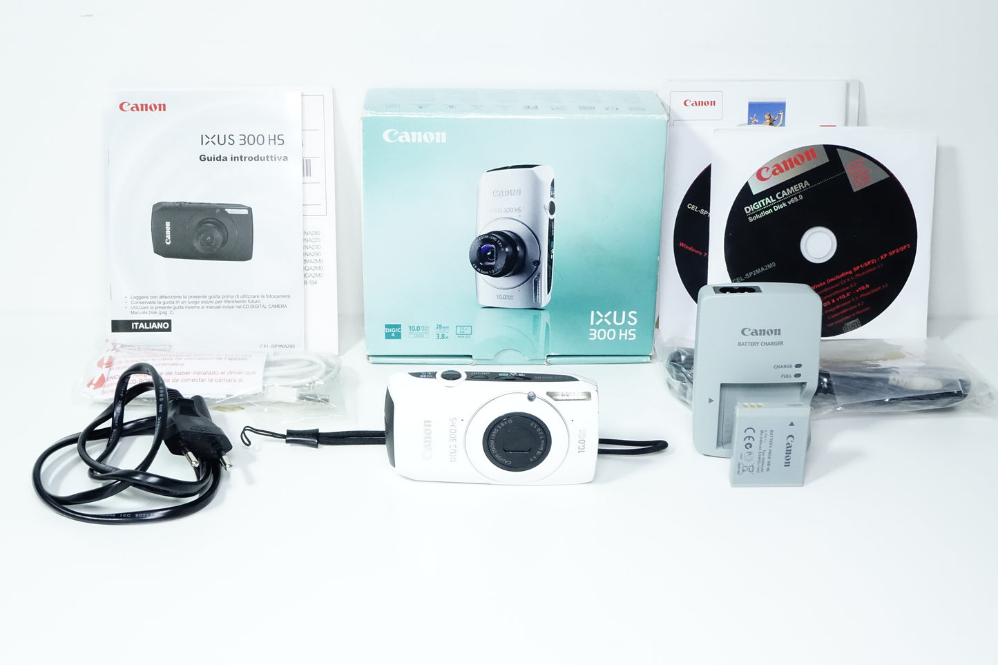 Canon IXUS 300 HS / SD4000 IS / IXY 30S Bianca + Scatola - GARANZIA