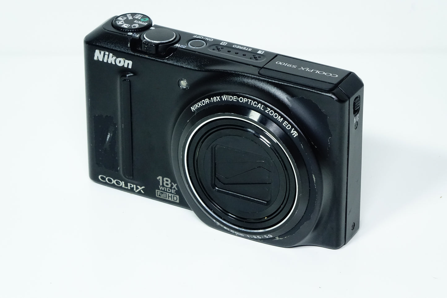 *LEGGI* Nikon Coolpix S9100 Nera Fotocamera Compatta - GARANZIA 12 MESI