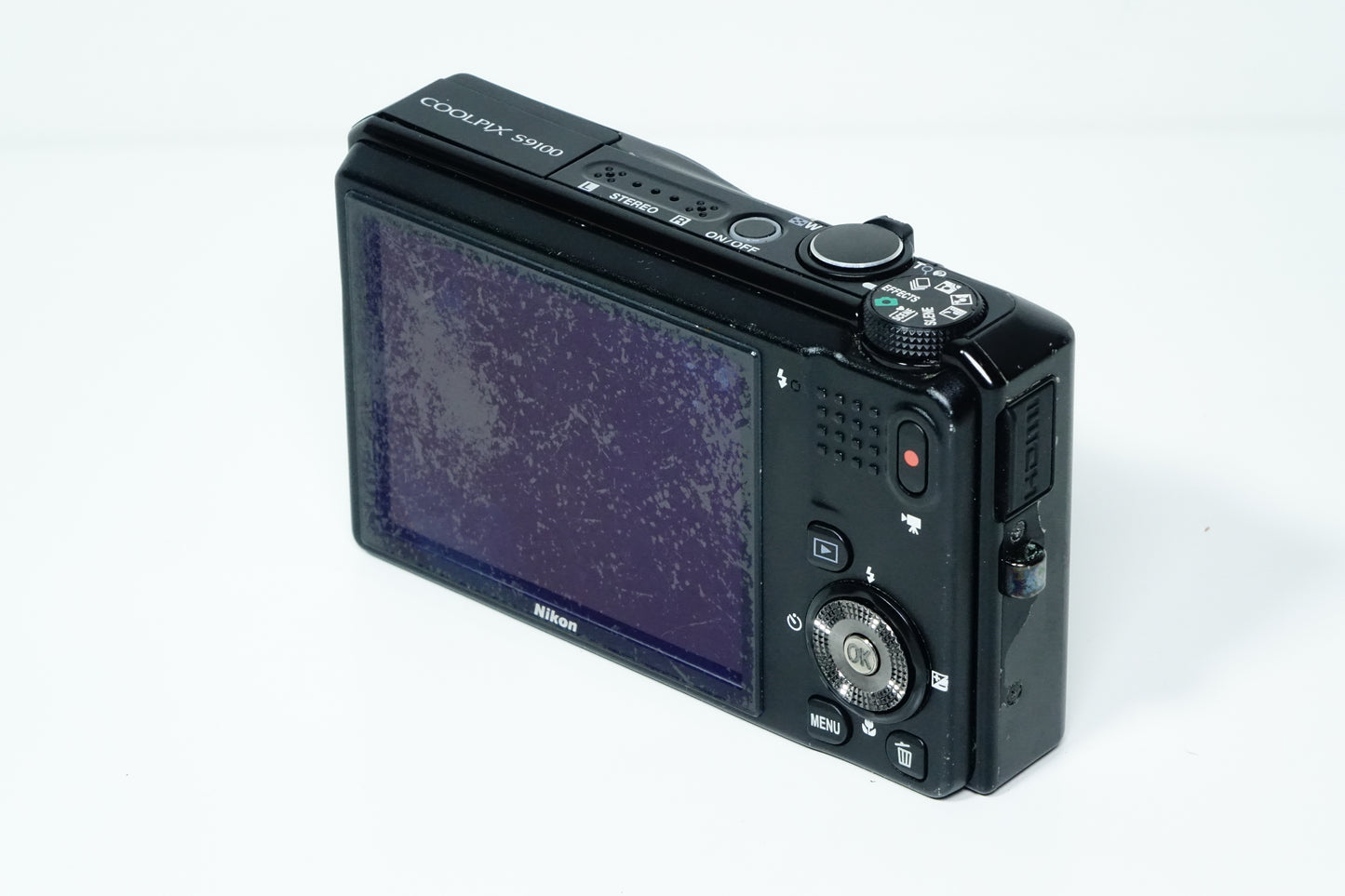 *LEGGI* Nikon Coolpix S9100 Nera Fotocamera Compatta - GARANZIA 12 MESI