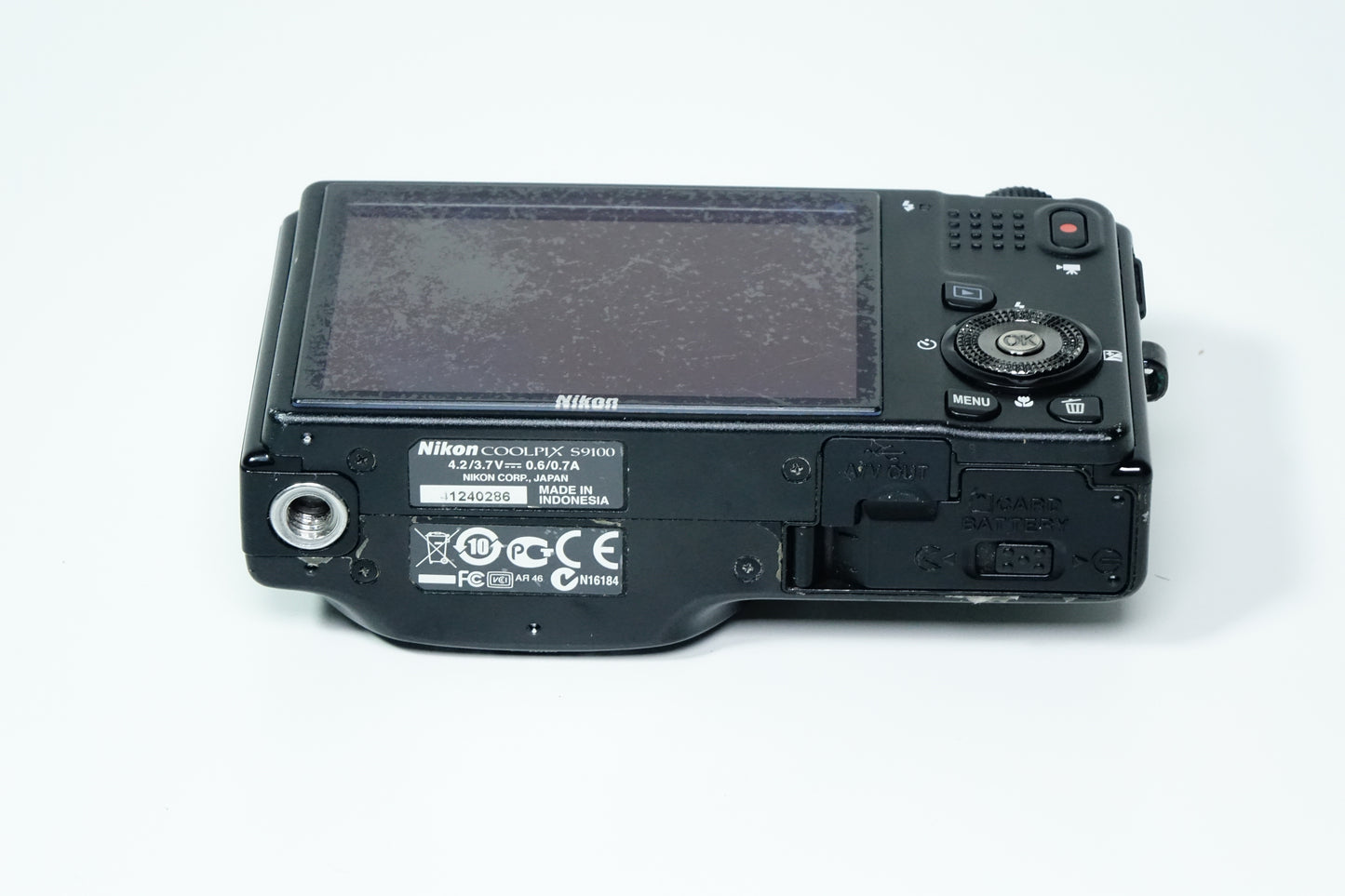 *LEGGI* Nikon Coolpix S9100 Nera Fotocamera Compatta - GARANZIA 12 MESI