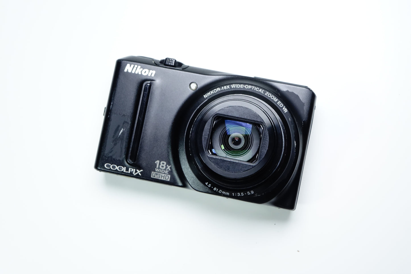 *LEGGI* Nikon Coolpix S9100 Nera Fotocamera Compatta - GARANZIA 12 MESI