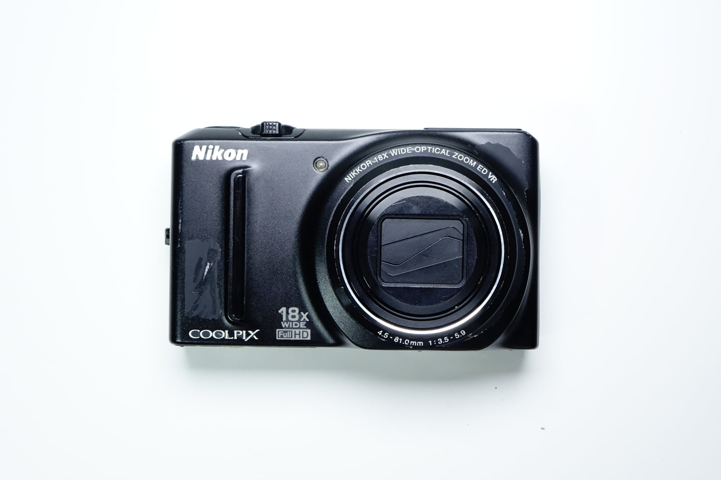 *LEGGI* Nikon Coolpix S9100 Nera Fotocamera Compatta - GARANZIA 12 MESI