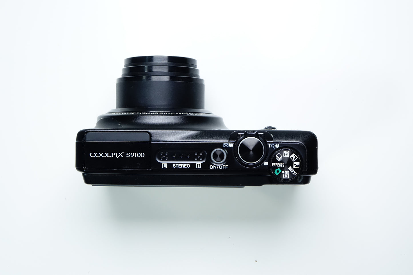 *LEGGI* Nikon Coolpix S9100 Nera Fotocamera Compatta - GARANZIA 12 MESI