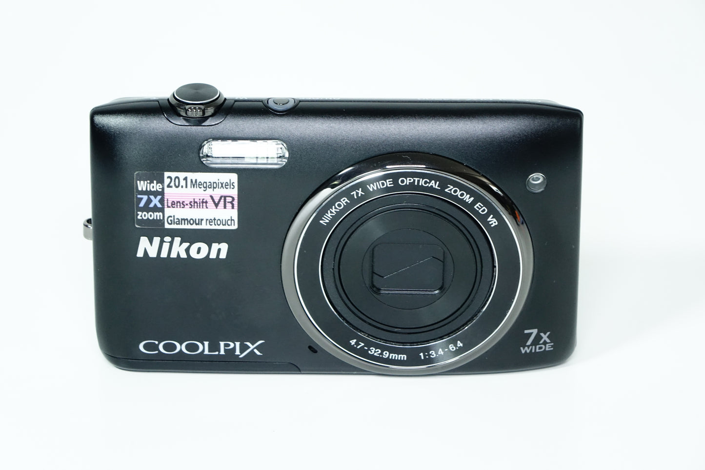 Nikon Coolpix S3500 Nera Compatta 20,1MP + Custodia, SD 1GB - GARANZIA 12 MESI