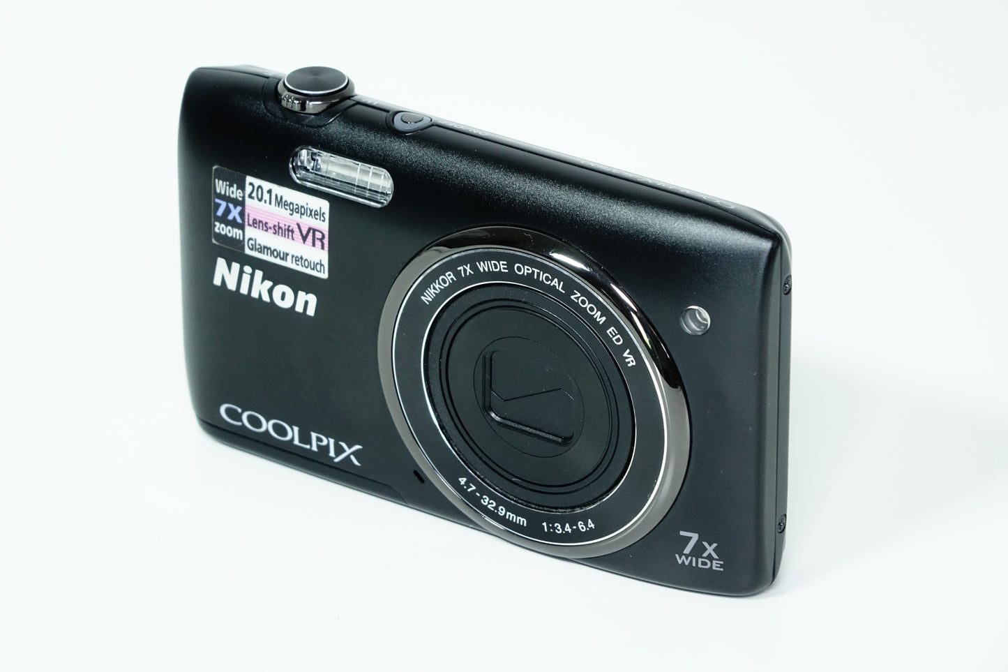 Nikon Coolpix S3500 Nera Compatta 20,1MP + Custodia, SD 1GB - GARANZIA 12 MESI