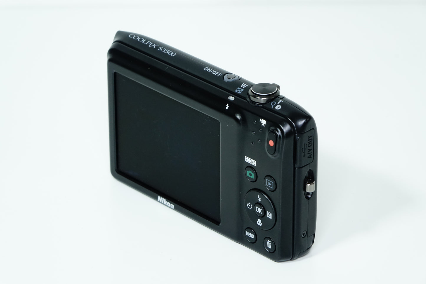 Nikon Coolpix S3500 Nera Compatta 20,1MP + Custodia, SD 1GB - GARANZIA 12 MESI