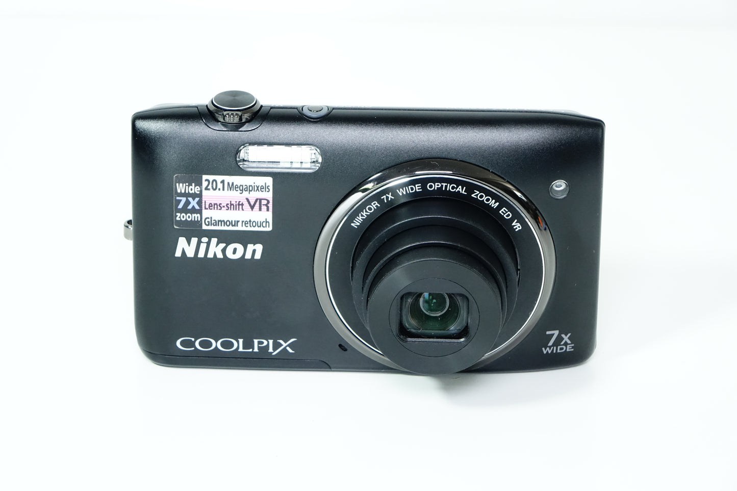 Nikon Coolpix S3500 Nera Compatta 20,1MP + Custodia, SD 1GB - GARANZIA 12 MESI